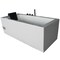 Eago 6Ft Acrylic White Rectangular Whirlpool Bathtub w Fixtures AM154ETL-R6 - alternate 1
